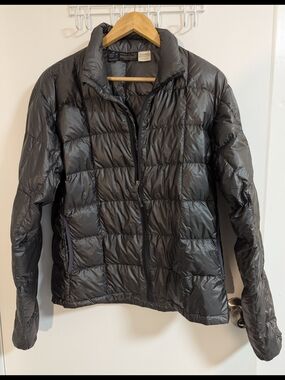 MontBell Women's Lightweight Puffer Bomber Jacket - Black